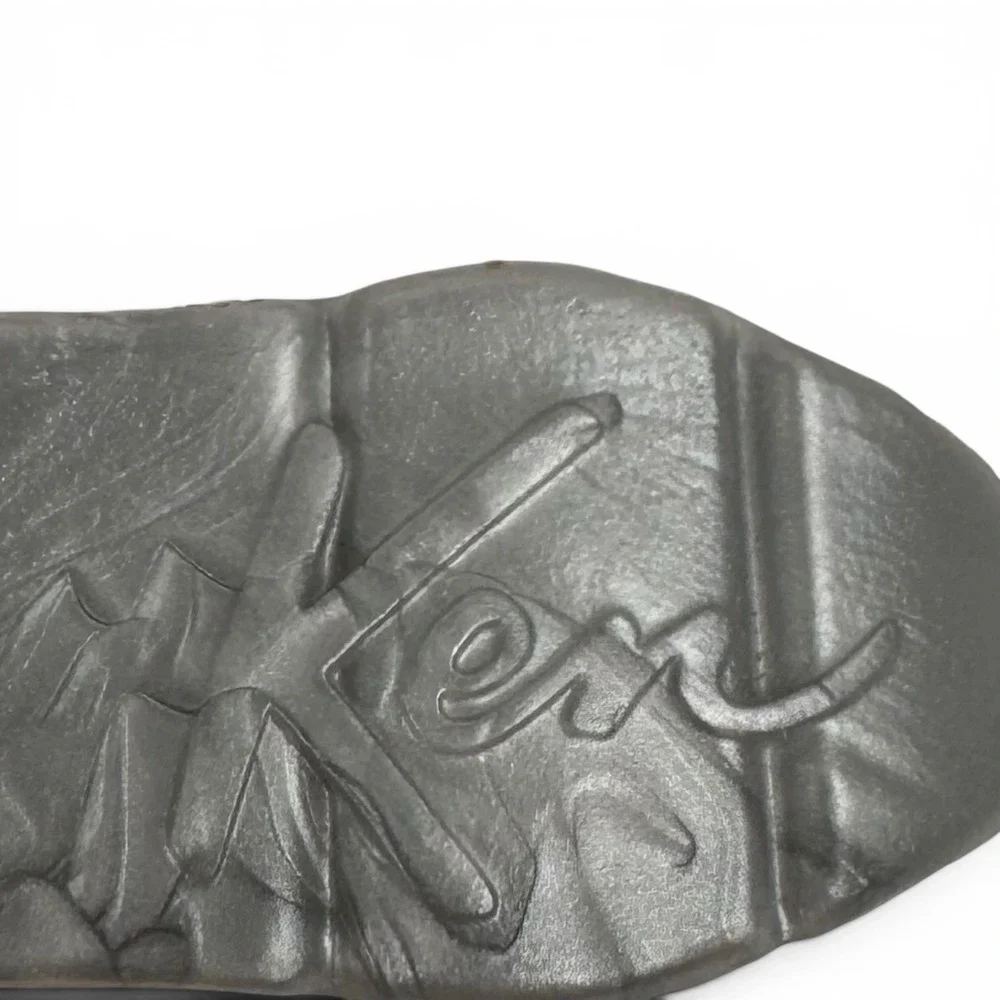 Mattel Ken Doll Shoes Lot Silver Sneakers Brown Flip Flops